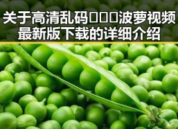 关于高清乱码🔞❌♋波萝视频最新版下载的详细介绍
