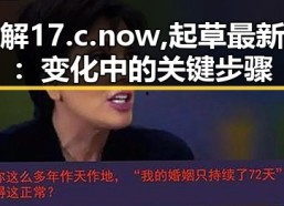 了解17.c.now,起草最新版：变化中的关键步骤