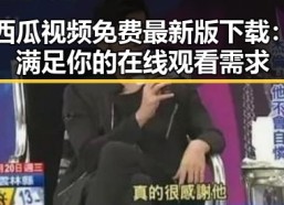 西瓜视频免费最新版下载：满足你的在线观看需求