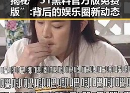 揭秘“51黑料官方版免费版”:背后的娱乐圈新动态