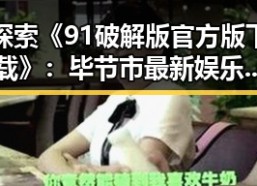 探索《91破解版官方版下载》：毕节市最新娱乐趋势与软件整合