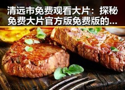 清远市免费观看大片：探秘免费大片官方版免费版的精彩内容