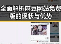全面解析麻豆网站免费版的现状与优势