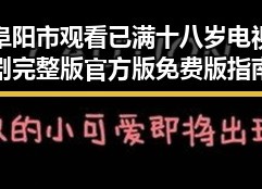 阜阳市观看已满十八岁电视剧完整版官方版免费版指南