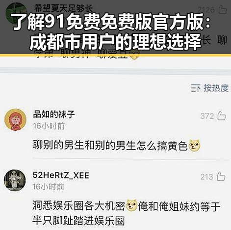 了解91免费免费版官方版：成都市用户的理想选择