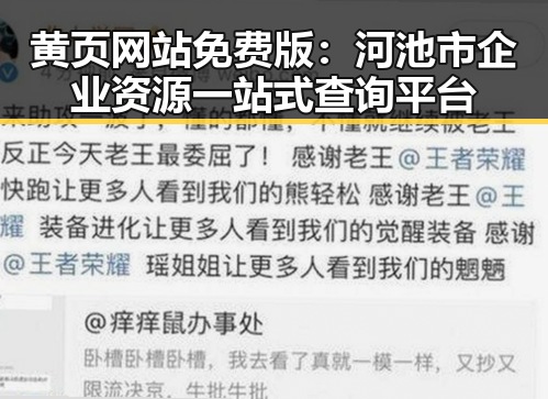 黄页网站免费版：河池市企业资源一站式查询平台