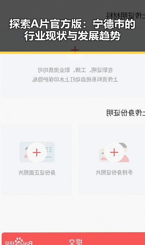 探索A片官方版:宁德市的行业现状与发展趋势