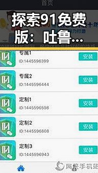 探索91免费版：吐鲁番市数字资源的新选择