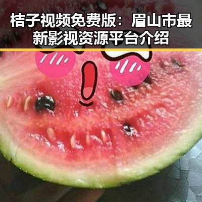 桔子视频免费版：眉山市最新影视资源平台介绍