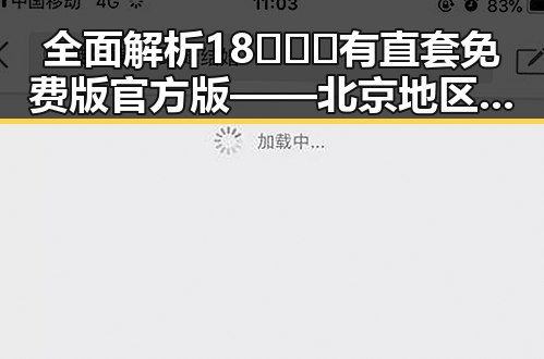 全面解析18❌❌❌有直套免费版官方版——北京地区的最新动态