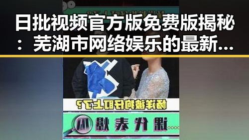 日批视频官方版免费版揭秘：芜湖市网络娱乐的最新潮流