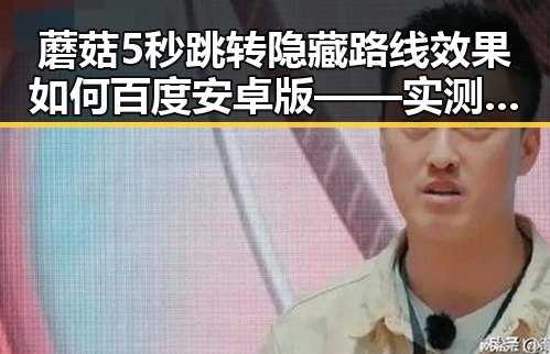 蘑菇5秒跳转隐藏路线效果如何百度安卓版——实测解析