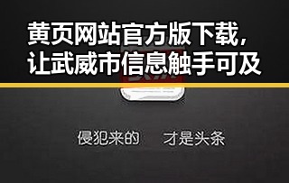 黄页网站官方版下载，让武威市信息触手可及