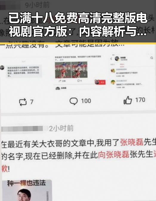 已满十八免费高清完整版电视剧官方版：内容解析与观看指南