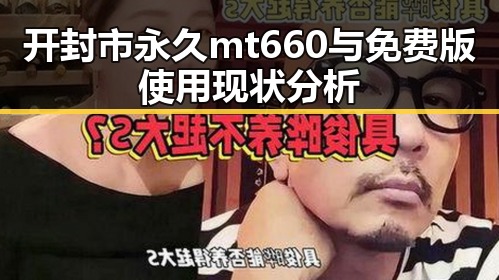 开封市永久mt660与免费版使用现状分析