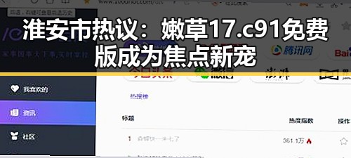 淮安市热议：嫩草17.c 91免费版成为焦点新宠