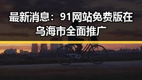 最新消息：91网站免费版在乌海市全面推广